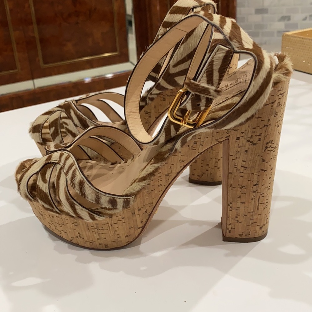 SALE!!! Prada animal print sandals